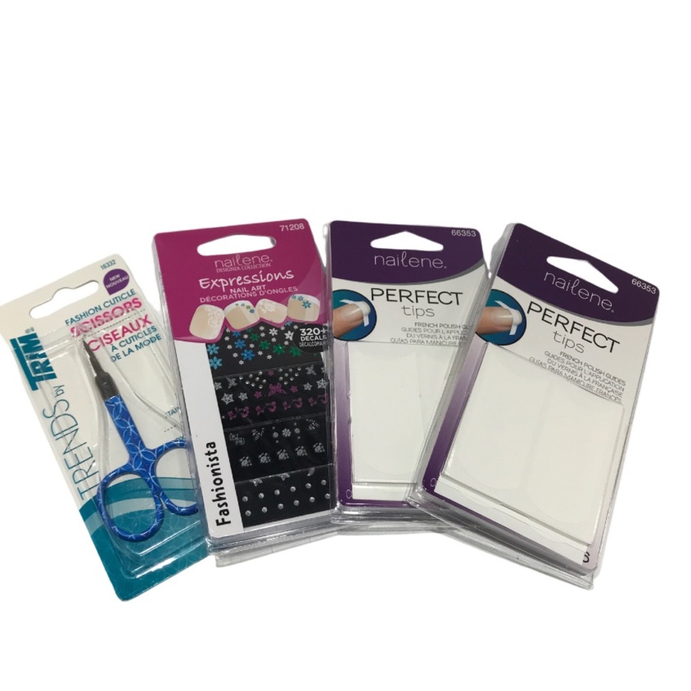 Nail Care Bundle Including Perfect Tips And Nailene Expressions Nail Art Decals